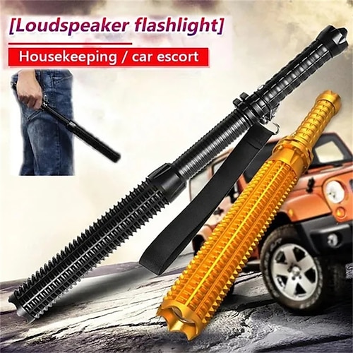 

Q5 Retractable Mace LED Flashlight Security T6 Flashlight Charging Outdoor Strong Light Self-defense