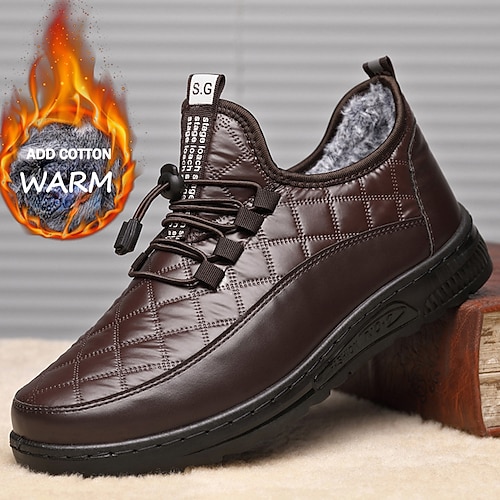 

Herren Stiefel Winterstiefel Wanderschuhe Brautkleider schlicht Täglich PU Komfortabel Stiefeletten / Stiefeletten Halbschuhe Wein Schwarz Kaffee Frühling Herbst