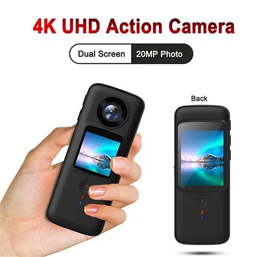 

4k 2.7k 2k 1080p hd tactile double écran portable sport caméra d'action étanche avec hotspot wifi extérieur anti-secousse plongée vélo vlog caméscope