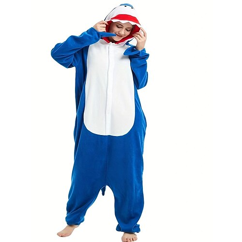 

Crianças Adulto Pijama kigurumi Vestuário de Noite Pijamas Macacão Tubarão Animal Mais Fantasias Animal Pijamas Macacão Pijamas fantasia engraçada Cosplay Para Homens e Mulheres Meninos e meninas