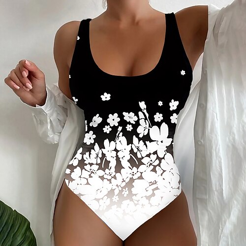 

Maillots de Bain Une pièce Maillot de bain Femme Imprimé Floral Normal Body Maillots de bain Sportif Tenues de plage Eté