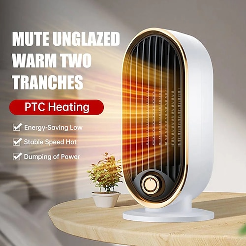 

Fan Heater Desktop Heater Home Dormitory Office Electric Heater Hot Fan Compact Space Heater Portable Heater Heater Low Power