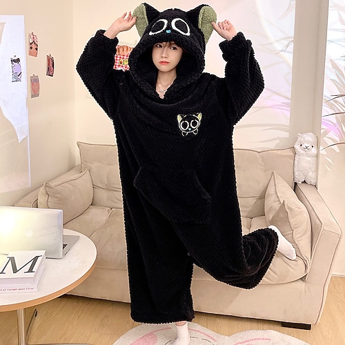 

Adulte Pyjama Kigurumi Tenues de nuit Camouflage Chat Animal Plus de costumes Animal Combinaison de Pyjamas Une pièce fibre de polyester Cosplay Pour Homme et Femme Mascarade Pyjamas Animale Dessin