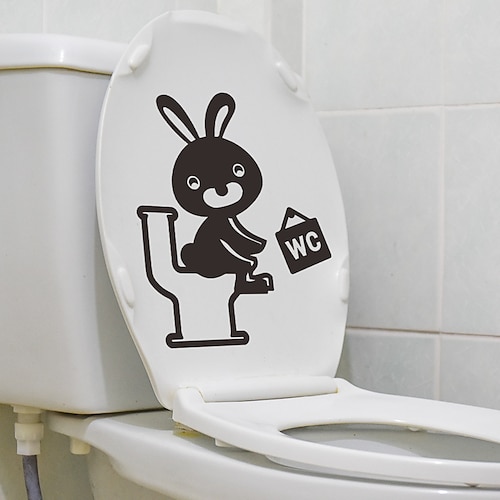 

1pcs Cartoon Stickers Bathroom Beautification Wall Stickers Self-Adhesive Toilet Decorative Toilet Stickers.