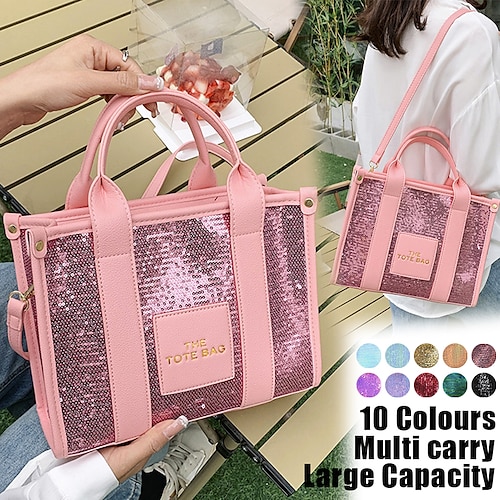 

Women's Handbag Crossbody Bag Shoulder Bag Boston Bag PU Leather Shopping Daily Holiday Zipper Large Capacity Multi Carry Solid Color Patchwork Black White Pink