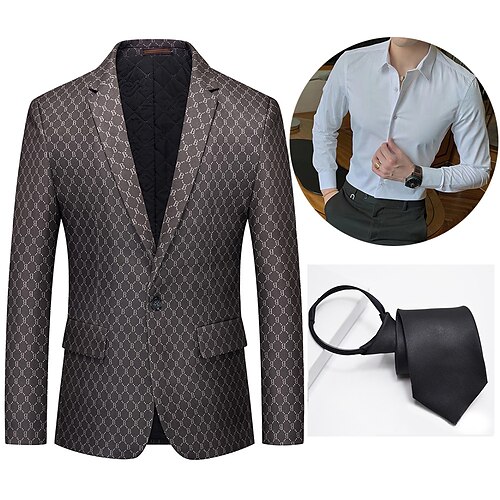 

Rétro Vintage Les rugissantes années 20 1920s Tenue Tailleurs et Vestons Gatsby le magnifique Gentilhomme Homme Cosplay Costume Mascarade Soirée Soirée Evénement Manteau