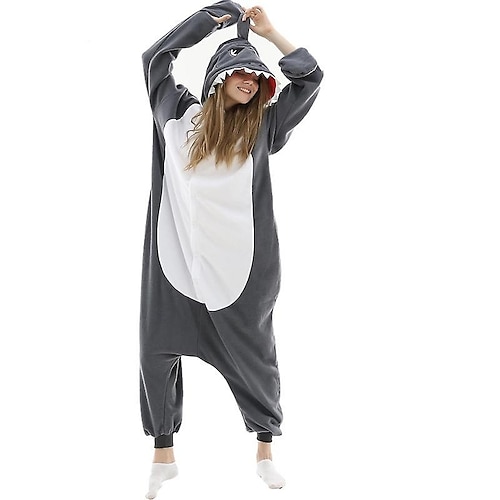 

Adulto Pijamas Kigurumi Vestimenta Nocturna Camuflaje Tiburón Animal Más Vestidos Animal Pijamas de una pieza Una pieza fibra de poliéster Cosplay por Hombre y mujer Mascarada Ropa de Noche de los