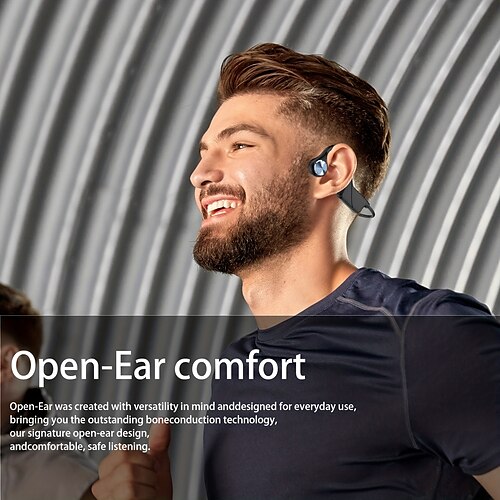 

Bone Conduction HeadphonesWireless Open-Ear Headphones With Built-in Mic IPX7 Waterproof Sport Headset For Running Cycling Workout Gym