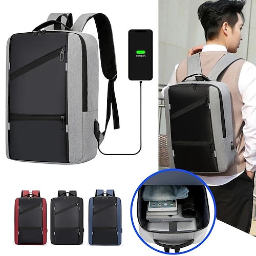 

Herren wasserdichter Rucksack Casual Business Herren Computer Rucksack 15,6 Zoll Laptoptasche Hintergrundbeleuchtung Anti-Diebstahl Reiserucksack männlich weiblich