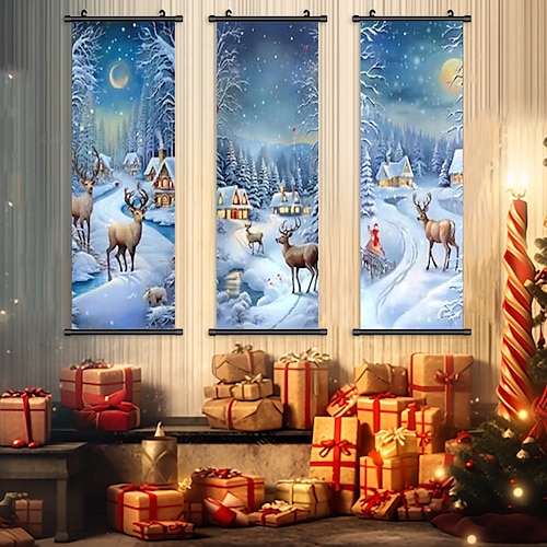 

tirages du jour de Noël image moderne décoration murale suspendue cadeau toile roulée non encadrée non étirée