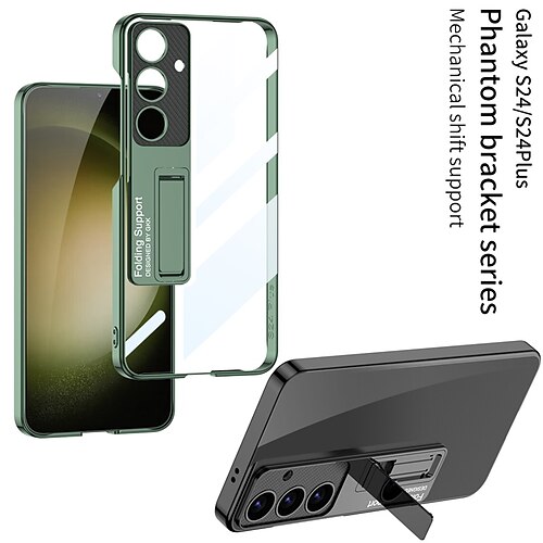 

teléfono Funda Para Samsung galaxia S24 Ultra Funda Trasera Protector de cuerpo completo Caballete Antigolpes TPU