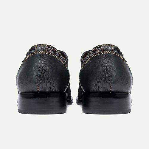  Oxford-Schnürschuhe für Herren aus Jacquardgewebe mit Blumenmuster und Lederakzenten – elegante und stilvolle Abendschuhe für besondere Anlässe