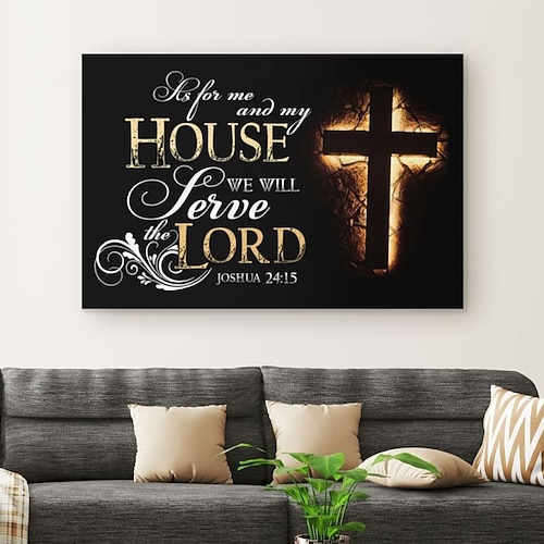 

Christian Wall Art Canvas Bible Verse Prints and Posters Pictures Decorative Fabric Painting For Living Room Pictures No Frame