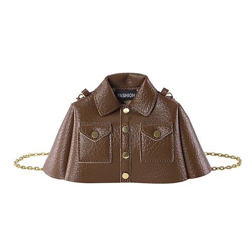

Women's Crossbody Bag PU Leather Daily Large Capacity Geometric Black Brown Khaki