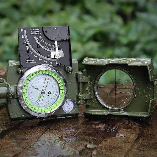 

Outdoor High-Precision Compass Compass North Needle With Slope Meter Professional Luminous Portable