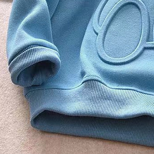  Dzieci Dla chłopców Bluzy Niedźwiedź Litera Długi rękaw Wycięcie pod szyją Wiosna Jesień Moda Nowoczesne Codzienny Bawełna Na zewnątrz Codzienny