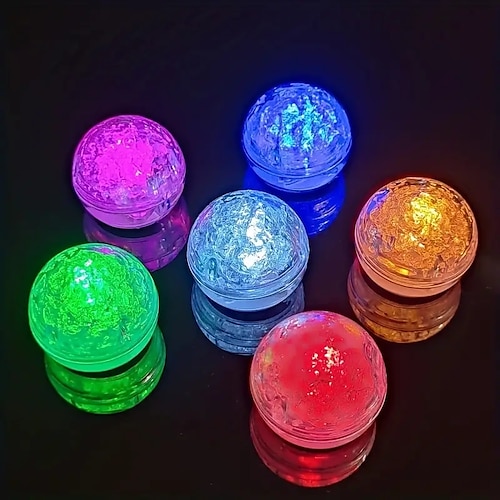 

Leuchtendes Eisballlicht zum Baden und Wasserspielen von Kindern, leuchtende Eiswürfel für Bars, KTVs, Hochzeiten, Partys und Feiern, LED-Spielzeug mit bunt blinkenden Eiswürfellampen