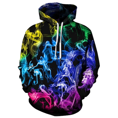 

Fantasias Desenho Mangá Pullover Anime Bolso frontal Arte Gráfica Moletom Para Homens Mulheres Unisexo Adulto Impressão 3D 100% Poliéster Festa Casual / Diário