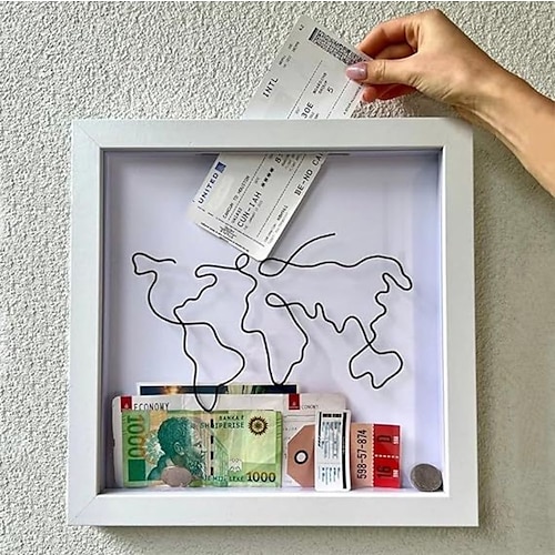 Adventure Archive Box, Travel Shadow Box with Slot, Memory Boxes for  Keepsakes, Shadow Box Frame, Ticket Holder with World Map and Plane Design,  Photo Theatre Movie Concert Ticket 2024 - $20.79