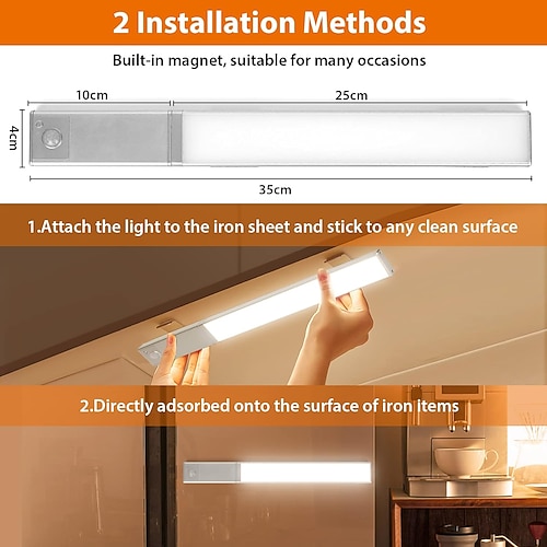 LED Motion Sensor Lights, Under Lighting Battery