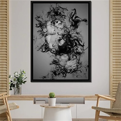 

People Wall Art Canvas Smoke Men Women Prints and Posters Abstract Portrait Pictures Decorative Fabric Painting For Living Room Pictures No Frame