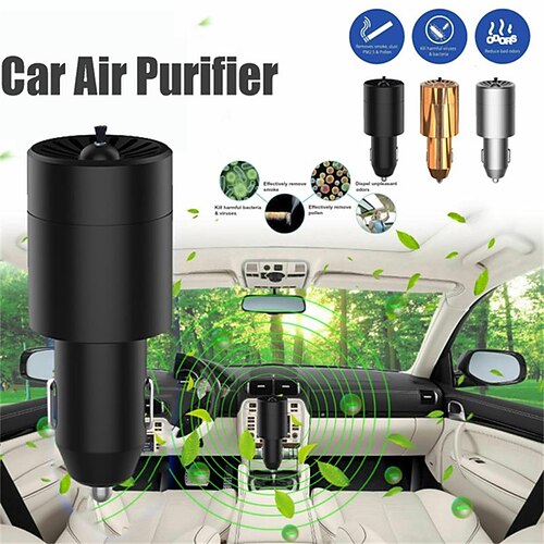 

StarFire 12V Miniature Car Air Purifier With Cigarette Lighter Ion Freshener Air Purifier Negative Ion Purifier
