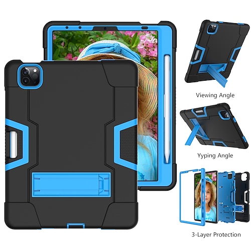 

Case Cover For Apple iPad 9/8/7 Gen iPad Pro 12.9'' iPad Mini 6th 5th iPad Air 5th 4th 2021 2020 Heavy Duty Shockproof Rugged Protective for Kids with Stand