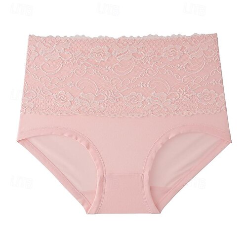 underkläder för kvinnor 1 st underkläder mode enkel sexig spets hål blomma hög midja sexig svart lila rosa m l xl hemkläder