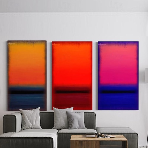 dipinto a mano mark rothko riproduzione artistica su tela rothko wall art abstract canvas wall art rosso e giallo mix pittura astratta minimalismo arte pittura decorazioni per la casa cornice