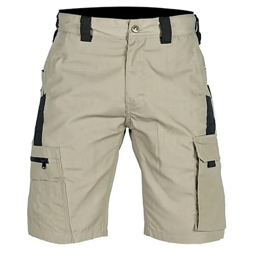

Men's Tactical Shorts Cargo Shorts Shorts Button Multi Pocket Color Block Comfort Wearable Short Casual Daily Holiday Cotton Blend Fashion Classic Green Khaki