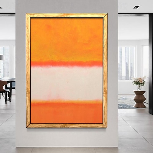  dipinto a mano mark rothko riproduzione artistica su tela rothko wall art abstract canvas wall art rosso e giallo mix pittura astratta minimalismo arte pittura decorazioni per la casa cornice