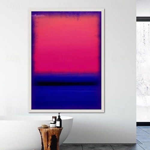  dipinto a mano mark rothko riproduzione artistica su tela rothko wall art abstract canvas wall art rosso e giallo mix pittura astratta minimalismo arte pittura decorazioni per la casa cornice