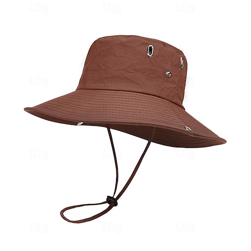 Unisex Bucket Hat Sun Hat Outdoor Fishing Travel Beach Cap Summer Fishing Bucket Hat, Unisex Cotton Foldable Outdoor  main image 2