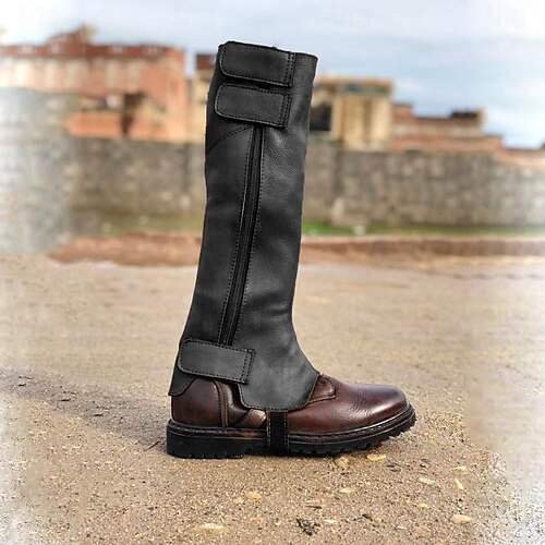 Costume Boot Covers Medieval Fancy Dress Costume Boots Covers Faux