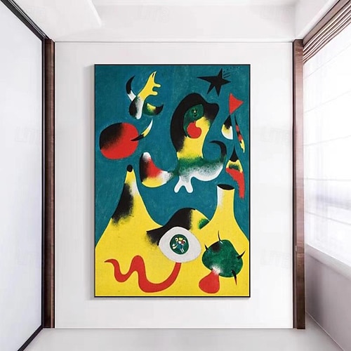 2026年 手描きのコピー有名なジョアン・ミロの絵画キャンバス現代