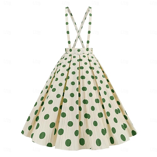 Retro Vintage 1950s Grease Outfits Rockabilly Skirt Swing Dress Flare Dress  Polka dots Fancy Dress Women's Halloween Masquerade Dailywear Adults Skirt Homecoming  Dresses 2026 - AU $38.69