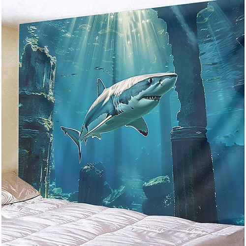 Submarine Cabin Undersea Hanging Tapestry Wall Art Large Tapestry Mural Decor Photograph Backdrop Blanket Curtain Home Bedroom Living Room Decoration