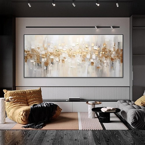  Большая ручная роспись абстрактная золотая текстура картина маслом на холсте ручная роспись минималистская желтая пульсация акриловая картина современное произведение искусства картина для гостиной