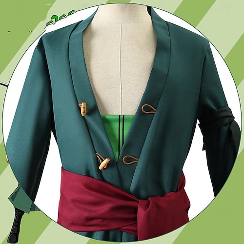  One Piece Roronoa Zoro Anime Cosplay Costume Outfits Cosplay Suits Carnival Masquerade Costume For Men's Boys Kid's Adults'