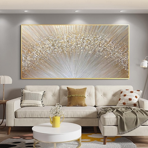  Большая ручная роспись абстрактная золотая текстура картина маслом на холсте ручная роспись минималистская желтая пульсация акриловая картина современное произведение искусства картина для гостиной