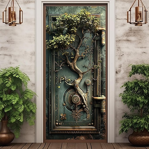 old vintage door door kryty dveře gobelín dveřní záclona dekorace pozadí dveřní banner pro přední dveře statek dovolená party výzdoba zásoby