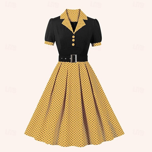 retro button up dress S.L. Petites | Dresses | Vibrant Vintage Buttonup Dress