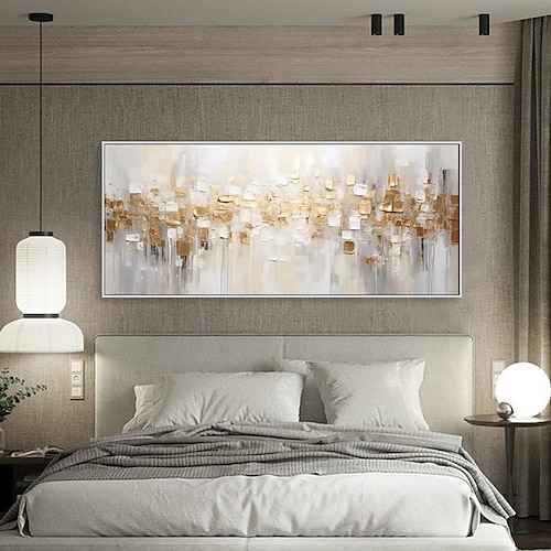  Большая ручная роспись абстрактная золотая текстура картина маслом на холсте ручная роспись минималистская желтая пульсация акриловая картина современное произведение искусства картина для гостиной