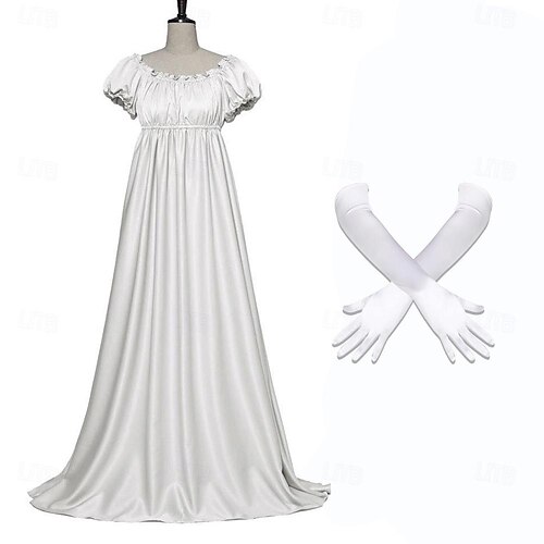 Victorian Medieval Renaissance Prom Dress Celtic Dress Regency Inspired  Dress Princess Queen Plus Size Solid Colored Fancy Dress Women's Royal  Carnival Party Halloween Adults' Dress Gloves 2026 - GBP 36