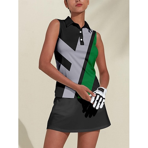  Dam Vandringspolotröja Grå Ärmlös Överdelar Golfkläder för damer Kläder Outfits Bär kläder