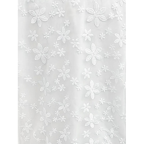  Women's Mini Dress White Dress Graduation Dress Lace Dress Sundress Fashion Casual Daily Loose Fit Plain Sleeveless Crew Neck White Summer Spring
