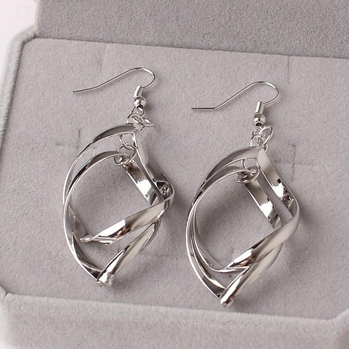 1 paire Boucle d'Oreille Pendantes For Femme Soirée Cadeau Rendez-vous Alliage Fantaisie Mode