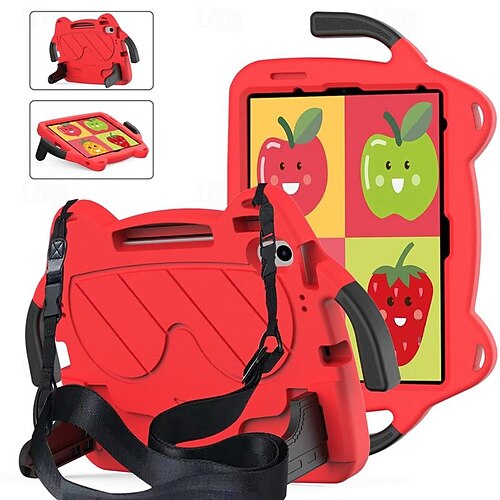 Tading Custodia protettiva per iPad di 10a generazione 2022 per bambini, Air 5a/4a generazione, Pro 11 pollici - Custodia protettiva fai da te con manico in schiuma EVA per 11/11 - Rosa