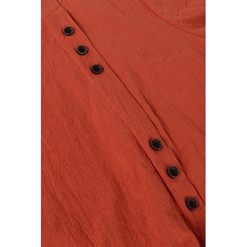  Camicia da donna patchwork casual quotidiana weekend a tinta unita casual in lino a maniche corte colletto rotondo bianca estate primavera