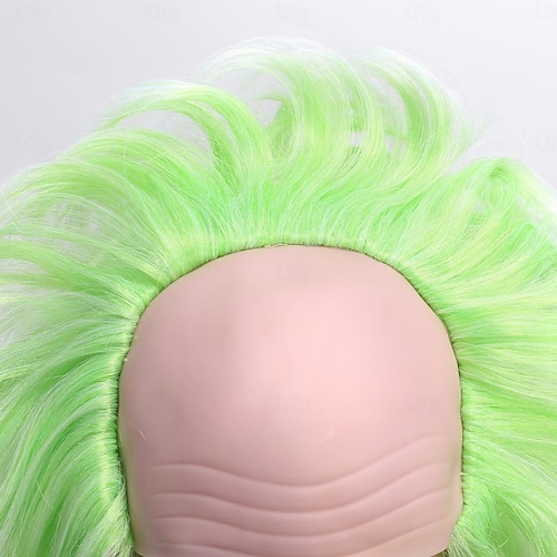  Pánská Beetlejuice 2 cosplay krátká nadýchaná vlnitá klaunská plešatá paruka na karnevalovou párty kostýmové paruky pro dospělé paruky na Halloween